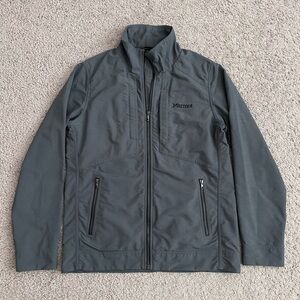 Marmot Jacket Mens Gray Softshell Full Zip Windbreaker M